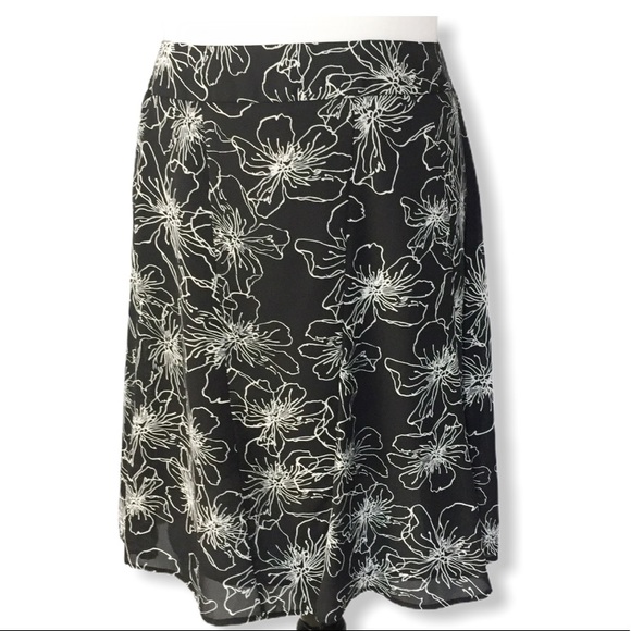 Worthington Floral Print Skirt - Picture 1 of 5